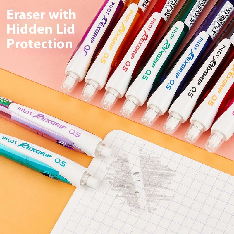 Japan PILOT HRG-10R Mechanical Pencil,Colored Rod Unbreakable,Non-Toxic,for Kids Beginner writing,drawing,Design School Supplies