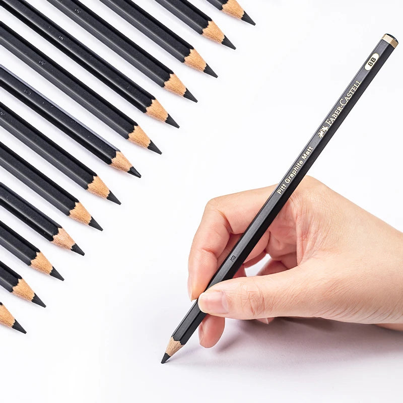 Faber-Castell Graphite Matte Pencil Set HB 2B 4B 6B 8B 10B 12B 14B Shading Writing Sketch Drawing Pencil Stationery Art Supplies