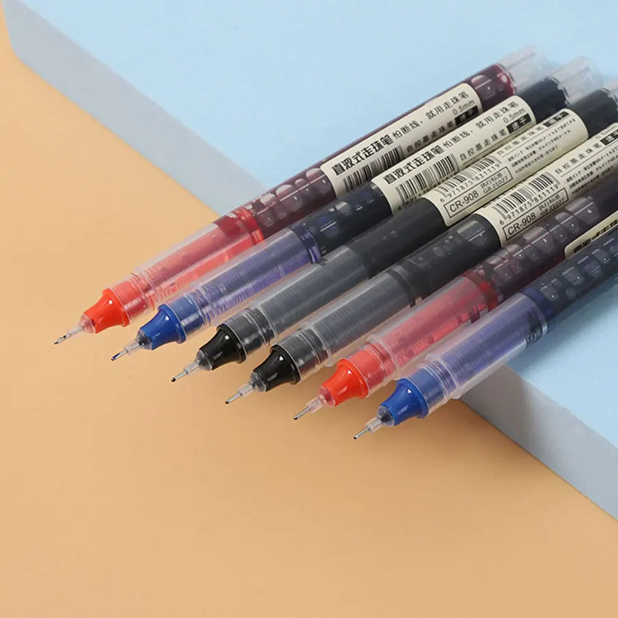 6 mixed color pack,ballpoint pen, quick drying ballpoint pen,neutral pen, student water-based pen, office stationery special pen