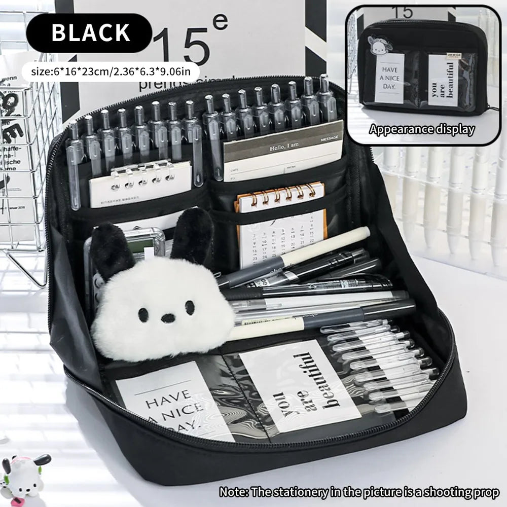 Large Capacity 12 Layers Pencil Case Multifunctional Classification Storage Stationery Bag Korean Stationery Back To School