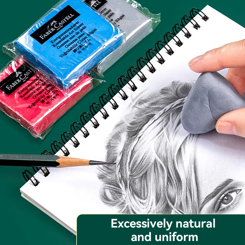4Pcs Plasticity Rubber Eraser Wipe Highlight Kneaded Soft for Art Pianting Artists Design Sketch Drawing Plasticine Stationery