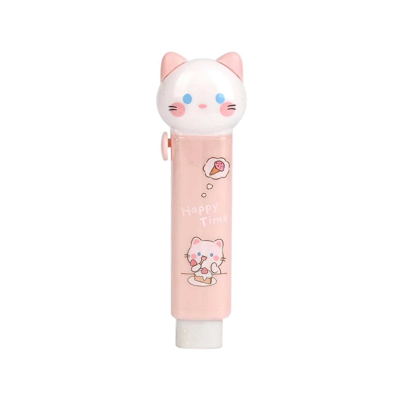 1/4pcs Cartoon Cat Town Eraser Mini Kitty Push Type Rubber Erasers for Pencil Cleaning Stationery School Student A3156