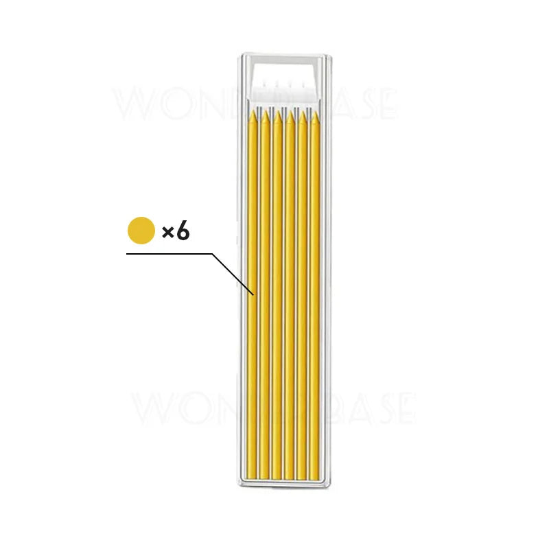 5 Colors 40mm Long Head Carpenter Mechanical Pencil Deep Hole Marker Pencil for Woodworking Construction Home Improvement