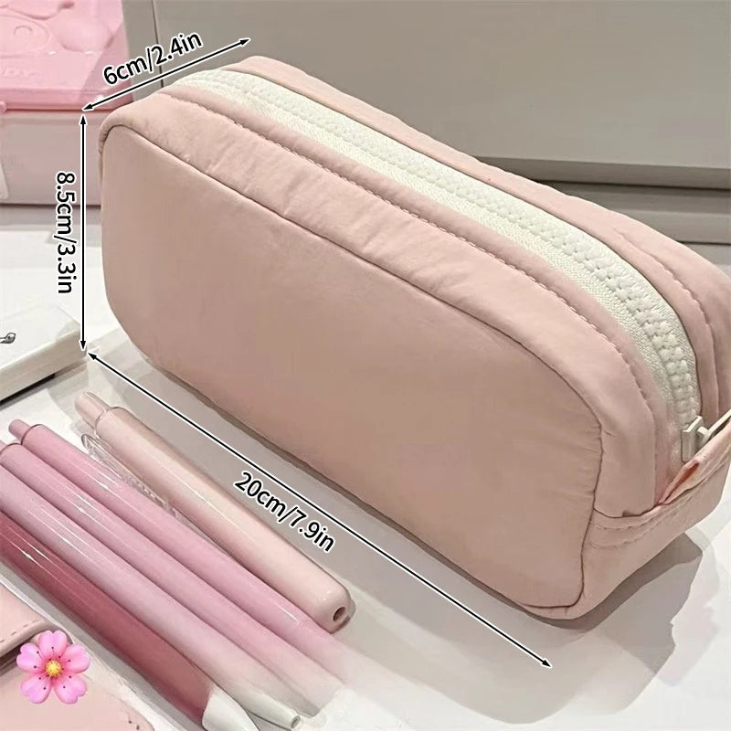 Pencil Case Large Capacity Pencil Pouch Portable 3 Layers Pen Bag Gift for Office School Back To School Stationery Storage Bags