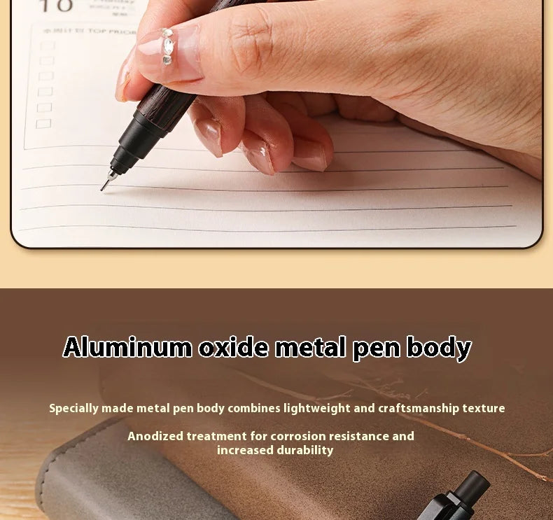 Uni Kuru Toga Metal Mechanical Pencil,M5-KW/KH Metal&Wood Barrel Premium 0.5mm Automatic Rotation Engine For Writing,DraftingPen