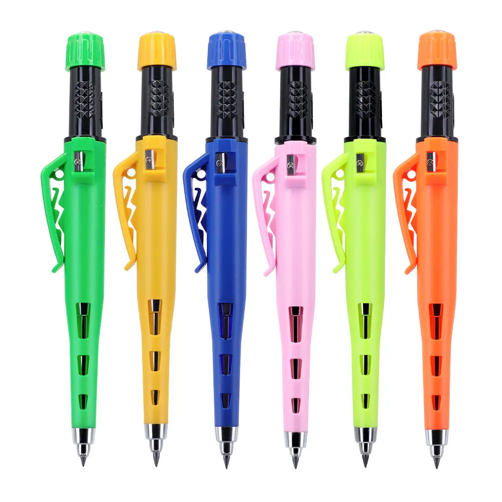 High Quality 2.8mm Woodworking Mechanical Pencil Protective Case with Built-In Pencil Sharpener Deep Hole Marking Pencil