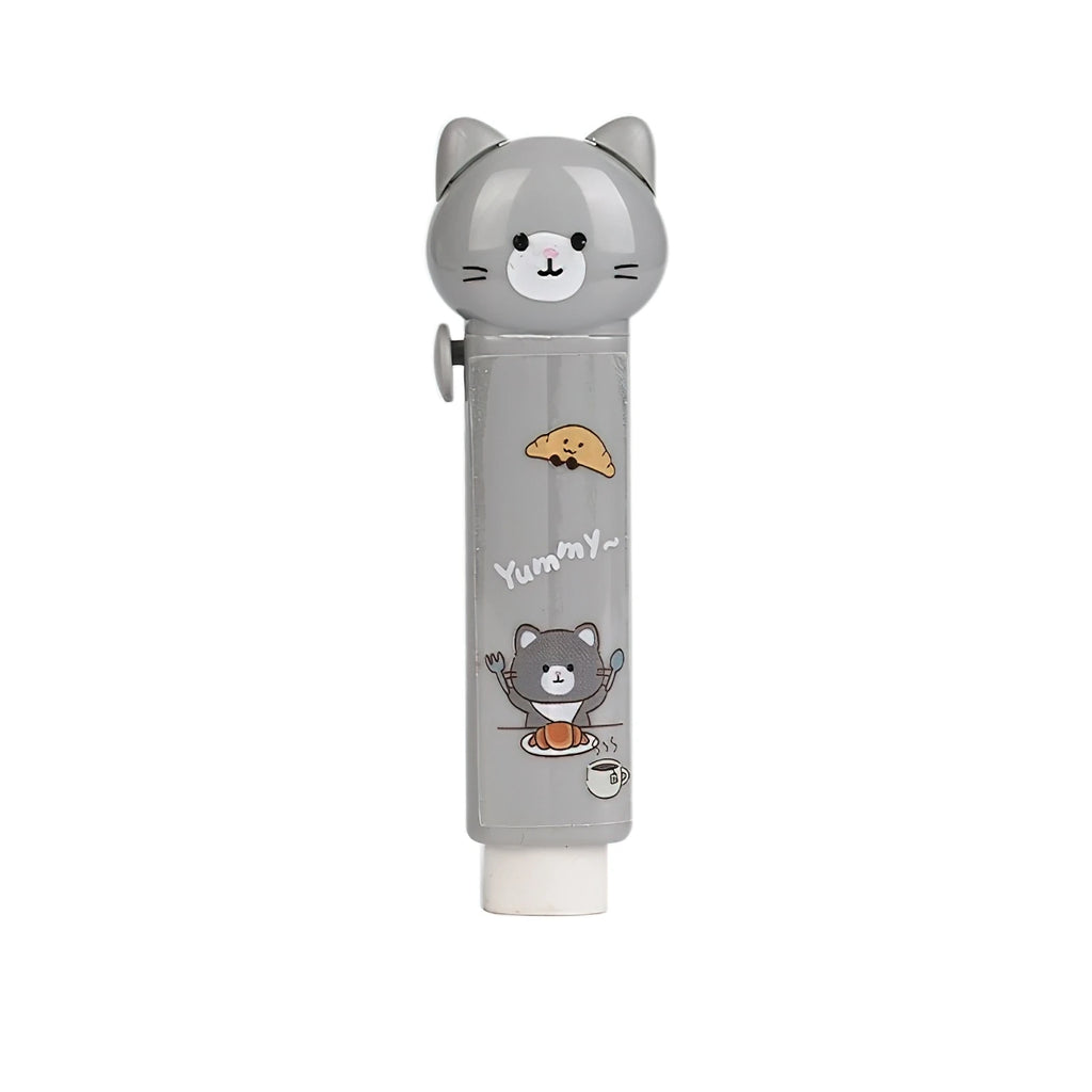 1/4pcs Cartoon Cat Town Eraser Mini Kitty Push Type Rubber Erasers for Pencil Cleaning Stationery School Student A3156