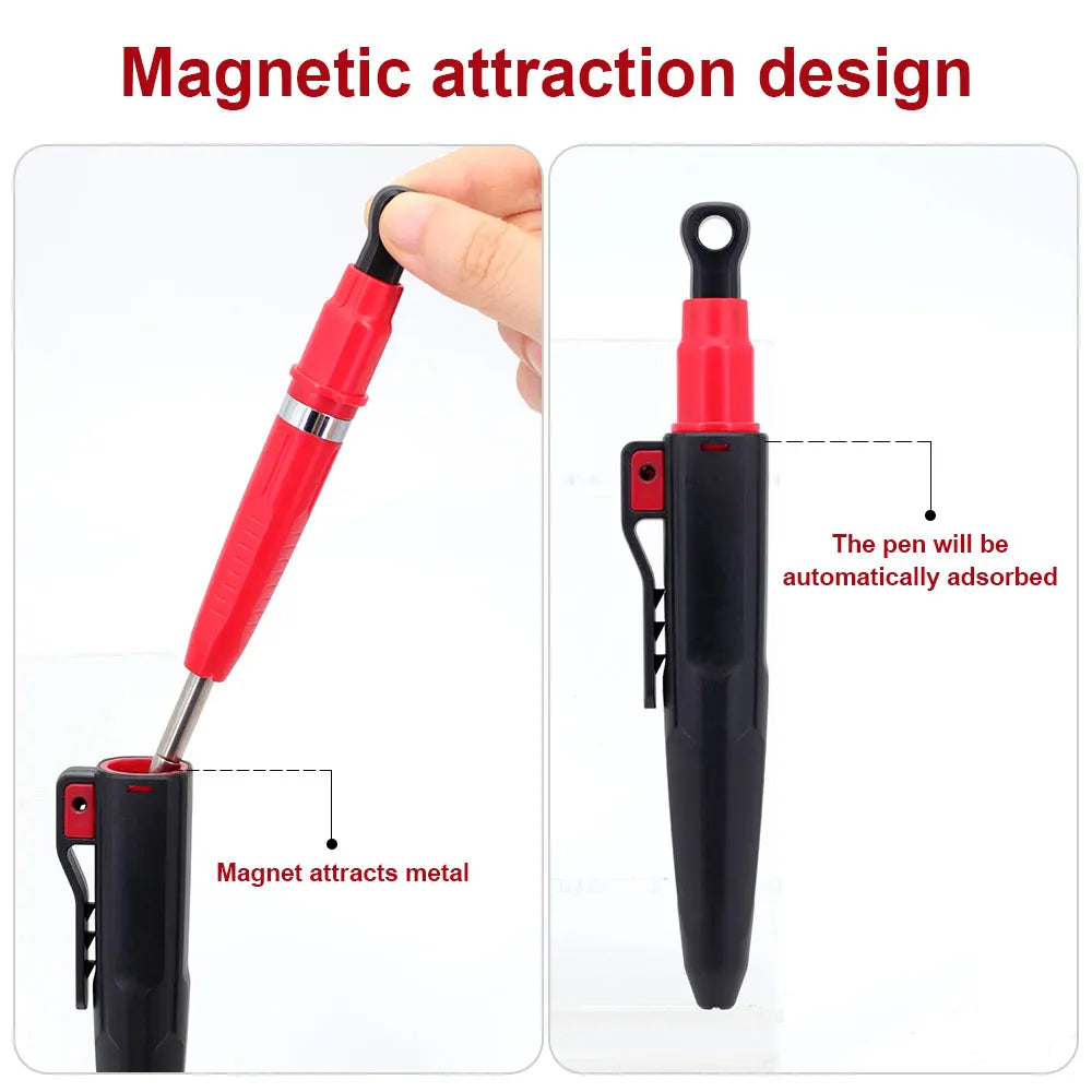 New 2.8mm Magnetic Protective Sheath Woodworking Automatic Pencil Built In Pencil Sharpener Deep Hole Marking Pencil