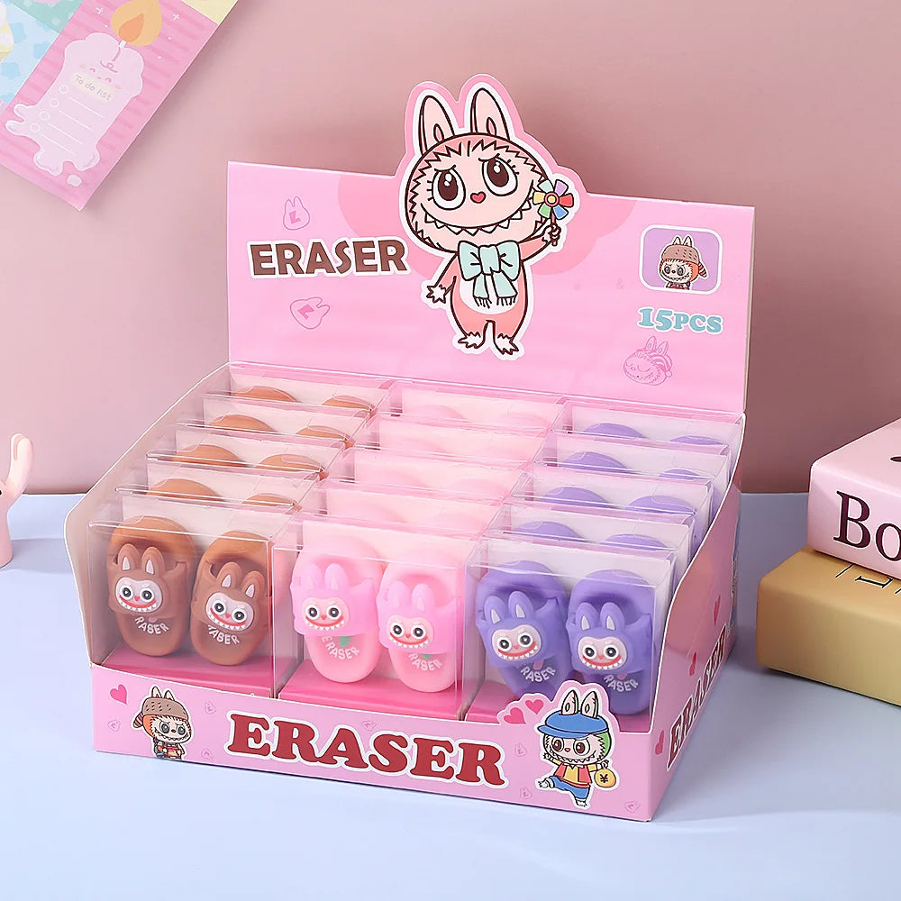 Creative INS Slipper Erasers Slipper Shaped Erasers TPR Material Cute Clean No Residue Erasers School Supplies for Kids Students