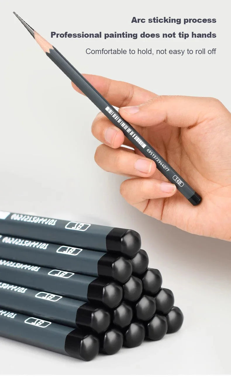 Drawing Sketch Pencils Set Wooden Professional Art Supplies HB 2H B 2B 3B 4B 5B 6B 7B 8B 12B 14B Painting Shading Artist Pencils