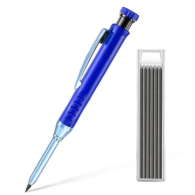 2.8mm Solid Carpenter Mechanical Pencil With Sharpener For Woodworking Construction Long Head Carpenter Pen Stationery Supplies