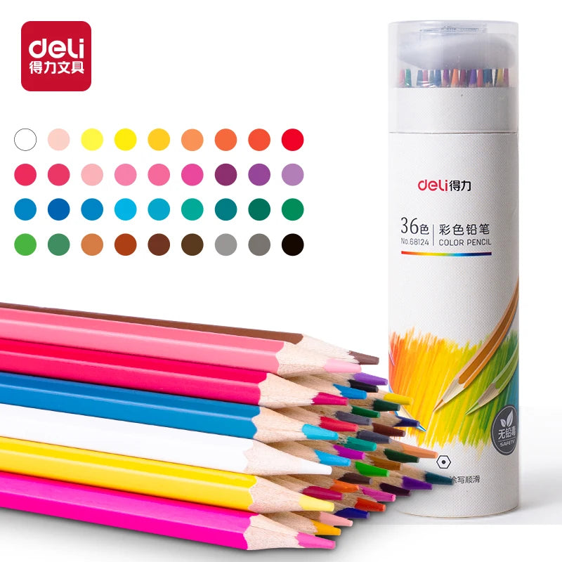 12/24/36/48Pcs Wooden Colored Pencils Set Coloring Colorful Art Supplies For Artist Drawing Writing Back To School Stationery
