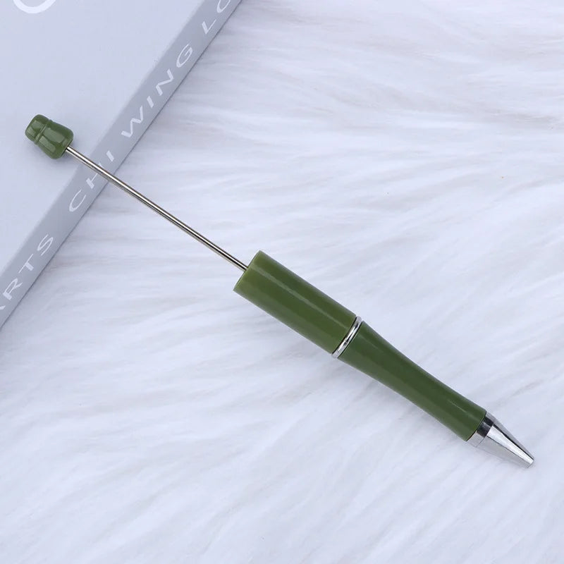 30Pcs DIY Beadable Ballpoint Ball Pens Gradient Gift Advertising Pens Korean Stationery Pen Making Supplies Gifts Office School