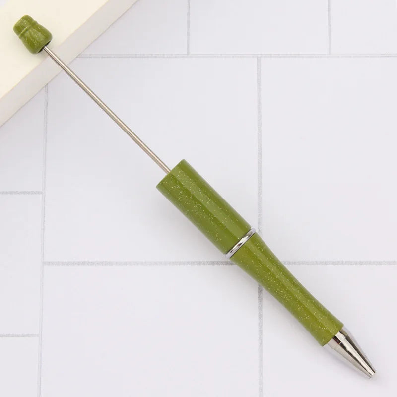 30Pcs DIY Beadable Ballpoint Ball Pens Gradient Gift Advertising Pens Korean Stationery Pen Making Supplies Gifts Office School