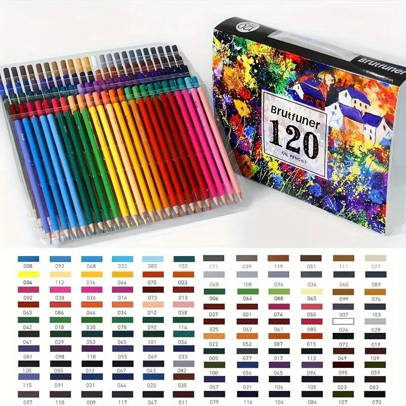 48/72/80/120/160/180/260/520 Professional Oil Based Colored Pencils for Artists - Pencils for Drawing, Sketching & Coloring
