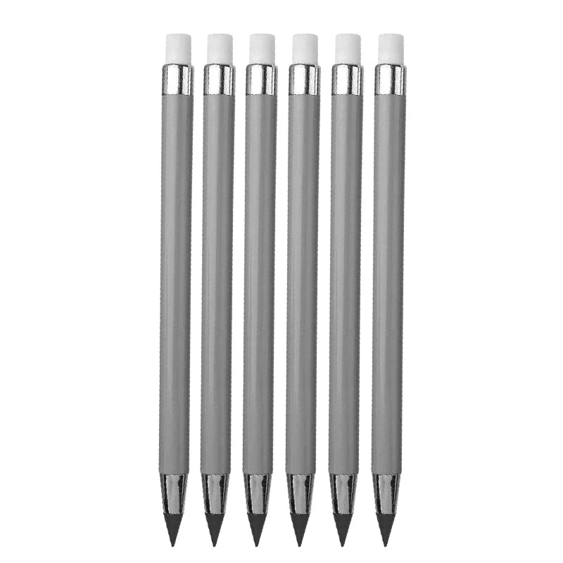 1/6/12 Pcs Eternal Pencil No Ink Infinity Pencils For Kids Art Sketch Drawing Writing Pen Tools Gift School Supplies Stationery