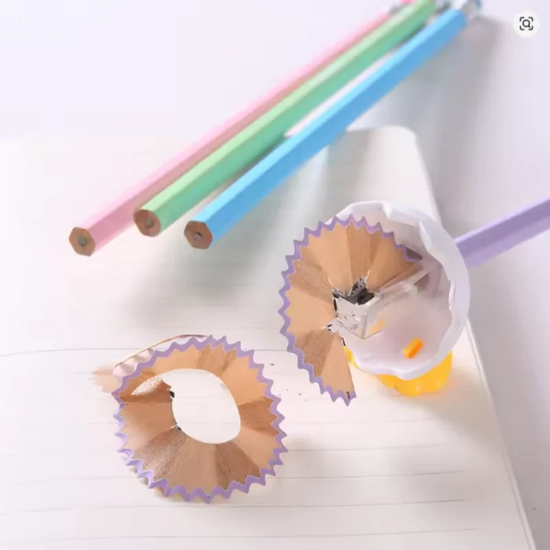 12 HB Cartoon Non-toxic Pencils with Erasers At The End for Children, Multi-color Learning Supplies for Writing and Drawing