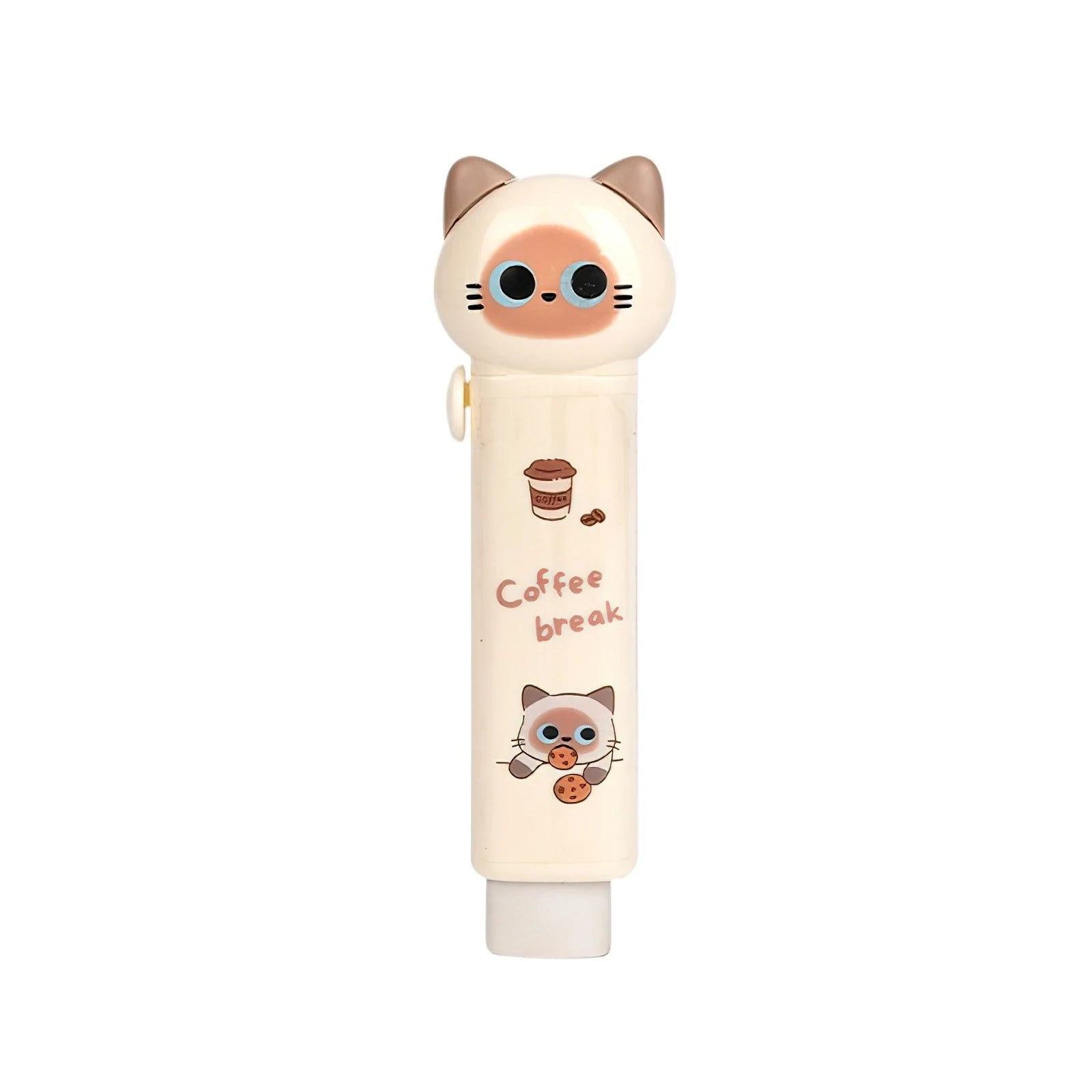 1/4pcs Cartoon Cat Town Eraser Mini Kitty Push Type Rubber Erasers for Pencil Cleaning Stationery School Student A3156