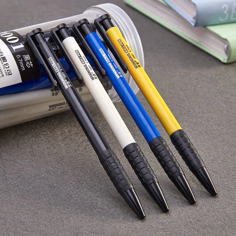 40pcs Ballpoint Pens 0.7mm Blue Ball Pens Long Lasting Smooth Writing Ball Point Pen School Supplies Stationery Office Supplies