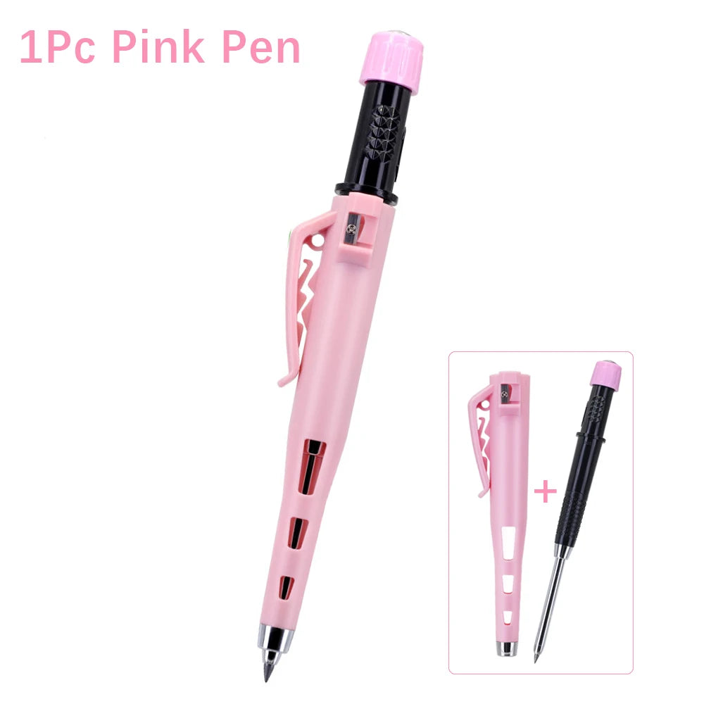 High Quality 2.8mm Woodworking Mechanical Pencil Protective Case with Built-In Pencil Sharpener Deep Hole Marking Pencil