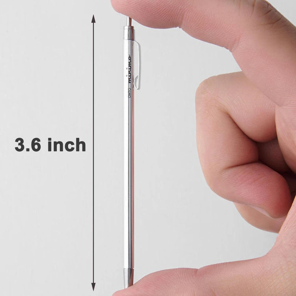 Japan OHTO Minimo NBP-505MN-BK Mini Metal Ballpoint Pen 0.7mm Auto Retractable Oil-based Black Pen Writing Office Travel Gift