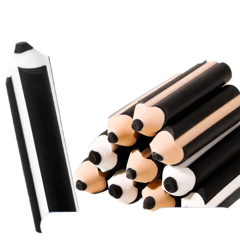 5/10 Pcs Eraser Pen-Shaped Eraser Ergonomic Comfortable Handing Cleaned Thoroughly For Kids Daily Write Sketch School Supplies