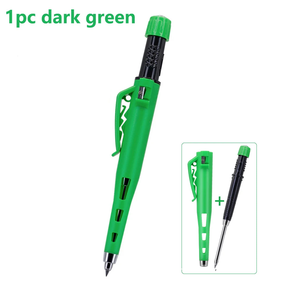 High Quality 2.8mm Woodworking Mechanical Pencil Protective Case with Built-In Pencil Sharpener Deep Hole Marking Pencil