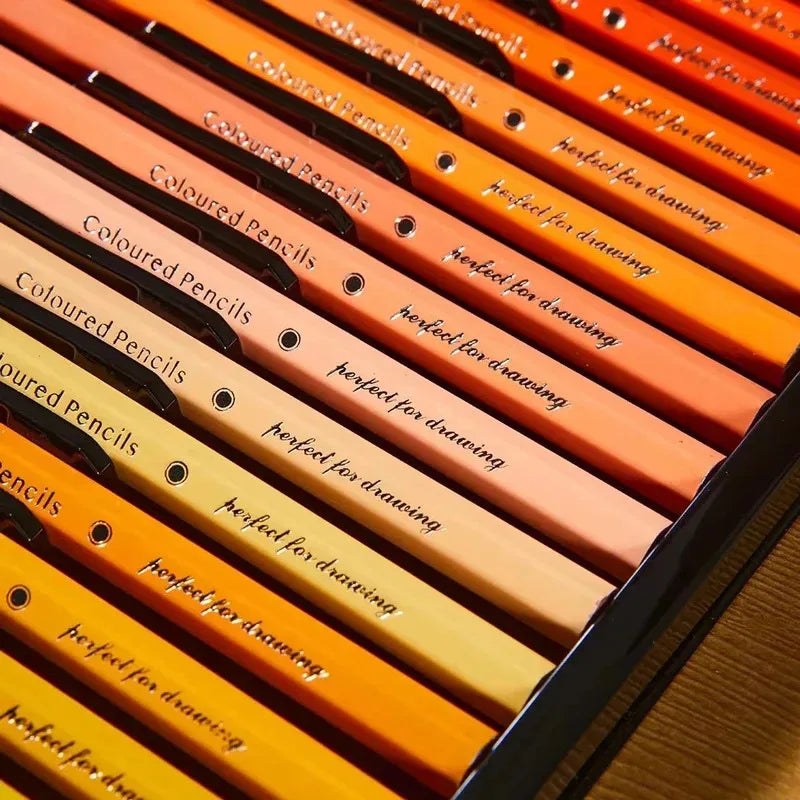 12/24/36/48/72 Colors Oily Colored Pencils Set Wood Professional Artist Paintings Drawing Sketch Art Design Student Supplies