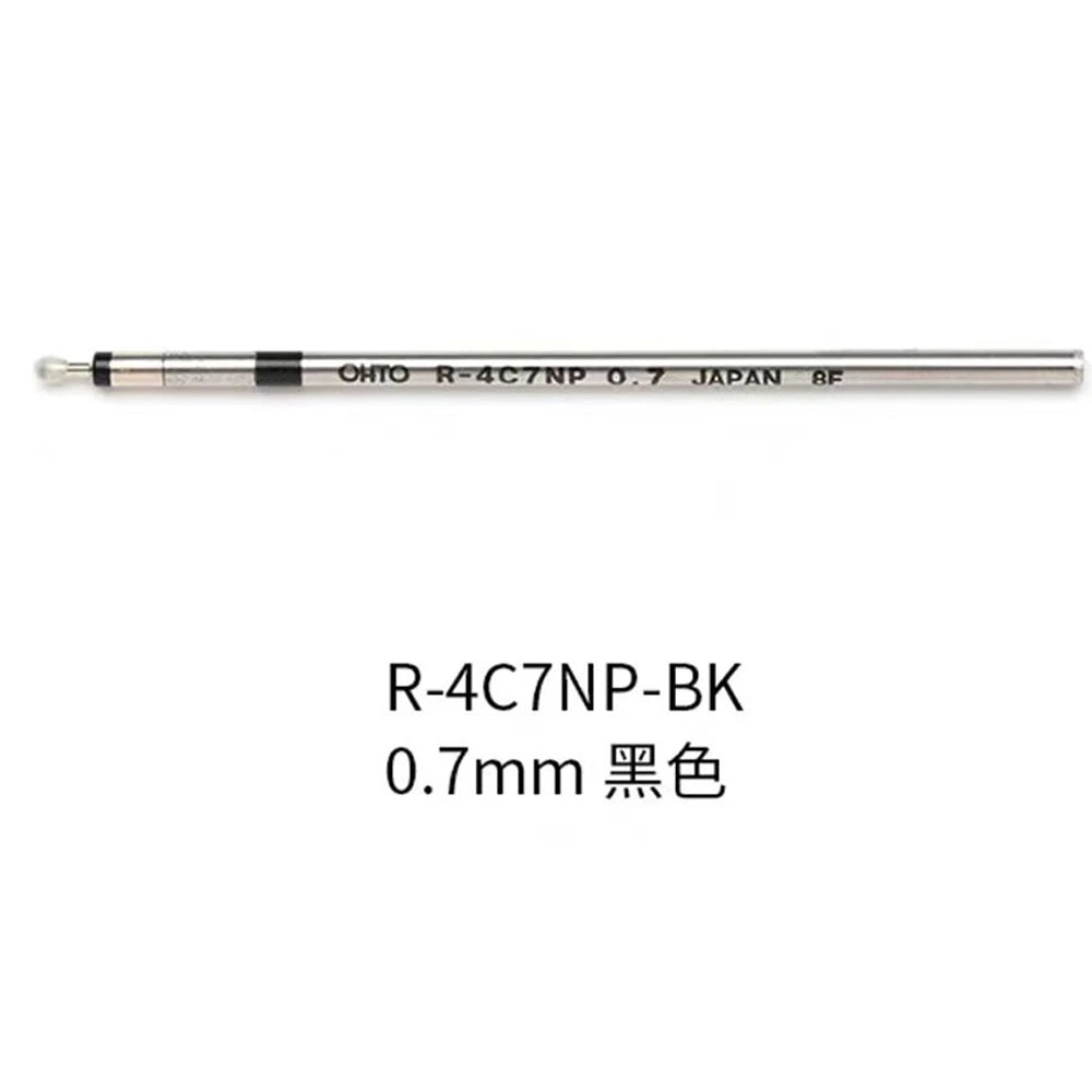 Japan OHTO Minimo NBP-505MN-BK Mini Metal Ballpoint Pen 0.7mm Auto Retractable Oil-based Black Pen Writing Office Travel Gift