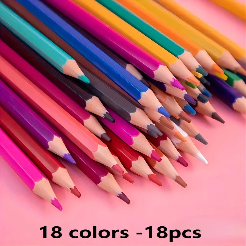 Colored Pencil Set, Soft Core Oil Pastels for Coloring Books / Professional Drawing Sketching, Present Back-to-School Supplies
