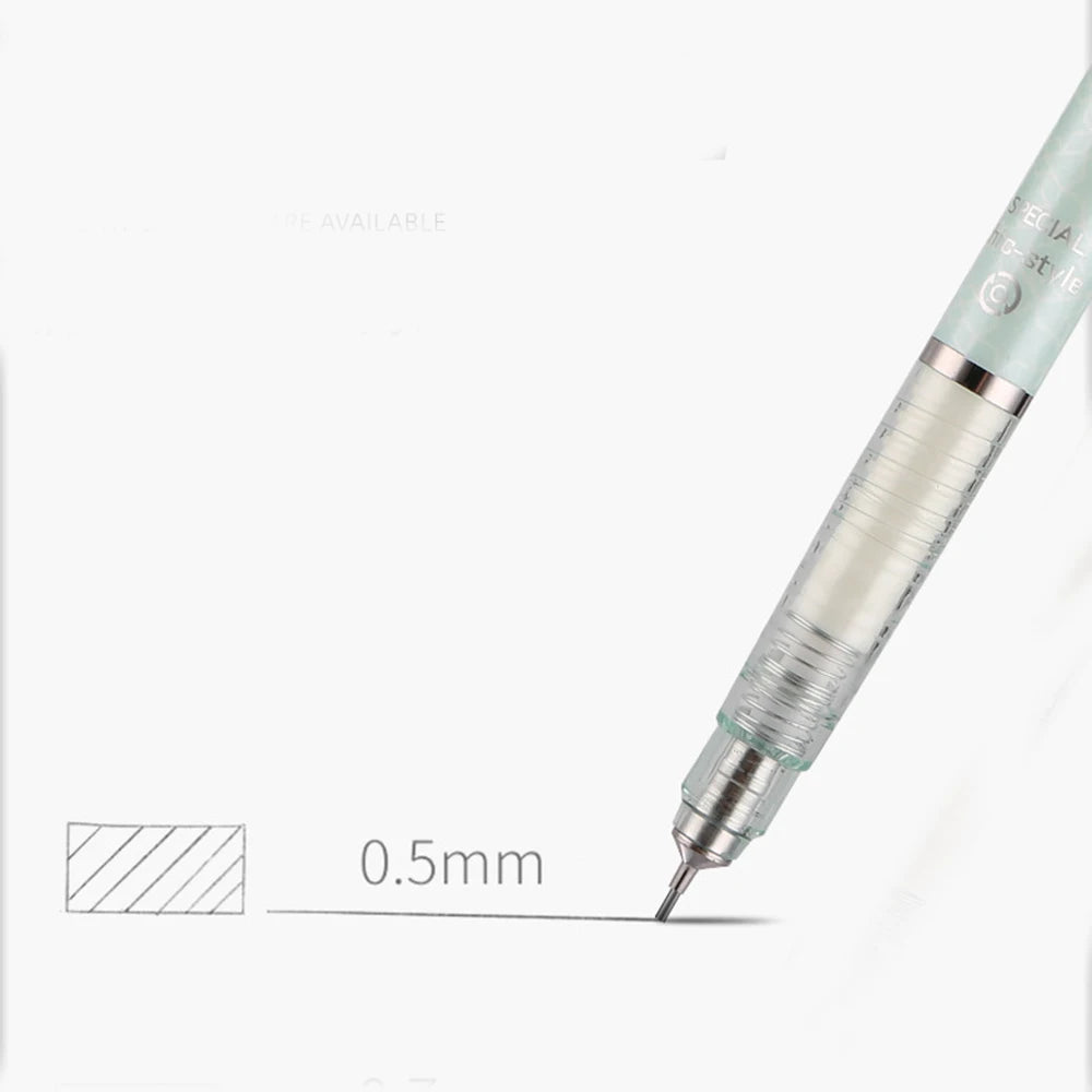 Kit 6pcs 0.5mm Mechanical Pencil for School Students, Anti-broken Core Lower Gravity Center