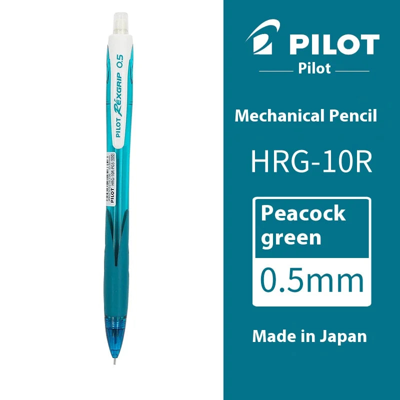 Pilot HRG-10R Mechanical Pencil 0.5mm Colorful Barrel Soft Grip Retractable Nib Anti-Breakage Lead Propelling Pencils Gift Idea