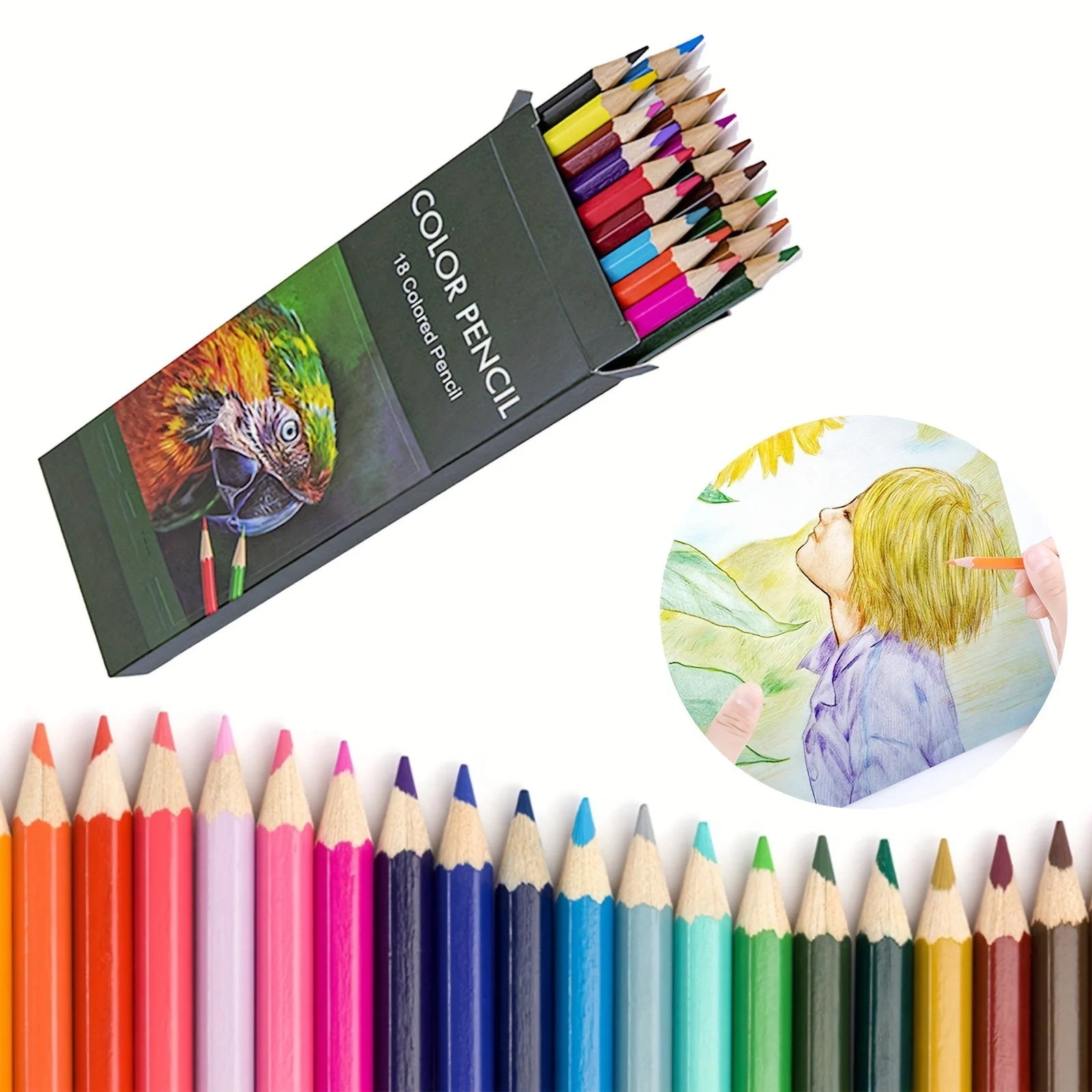 Colored Pencil Set, Soft Core Oil Pastels for Coloring Books / Professional Drawing Sketching, Present Back-to-School Supplies