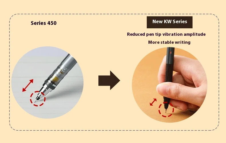 Uni Kuru Toga Metal Mechanical Pencil,M5-KW/KH Metal&Wood Barrel Premium 0.5mm Automatic Rotation Engine For Writing,DraftingPen