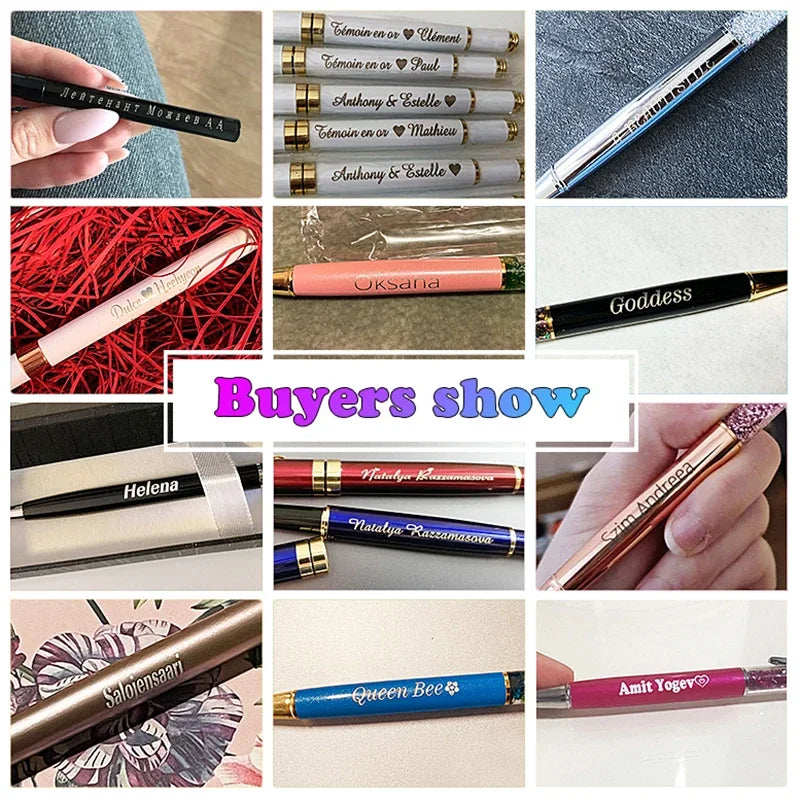50pcs/lot Hot Sell Custom Ballpoint Pen Metal Pen Support Custom Logo Advertising Wholesale Personalized Pen Advertising Gift