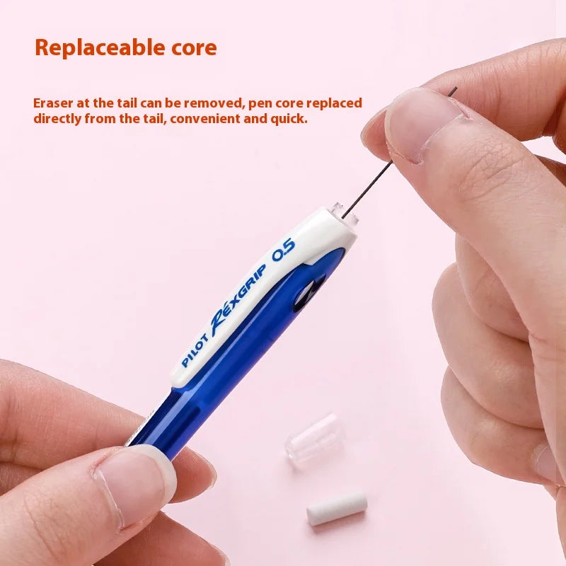 Pilot HRG-10R Mechanical Pencil 0.5mm Colorful Barrel Soft Grip Retractable Nib Anti-Breakage Lead Propelling Pencils Gift Idea