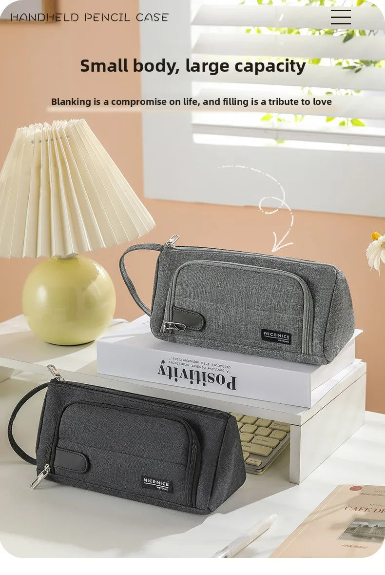 Open Window Pencil Bag Holder Case High Capacity Pen Pouch School Office Supplies Korea Stationery Gift Box Organizer Store