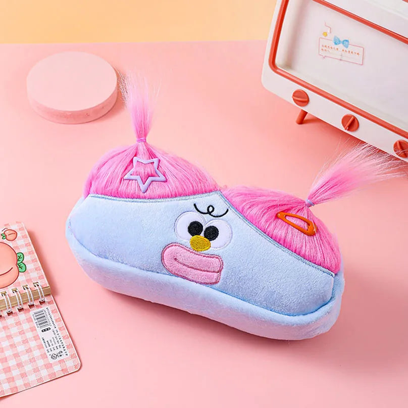Long Hair Pencil Case School Supplies Pencil Pouch Estuche Escolar Funny Comb Large Capacity Cute Stationery Pencil Case Girls