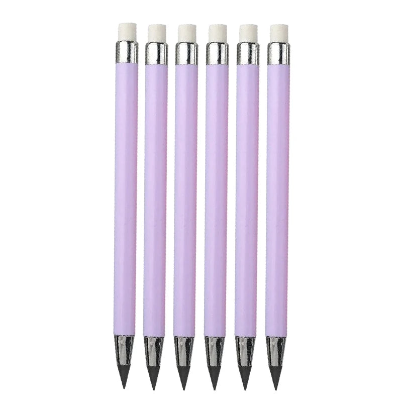 1/6/12 Pcs Eternal Pencil No Ink Infinity Pencils For Kids Art Sketch Drawing Writing Pen Tools Gift School Supplies Stationery