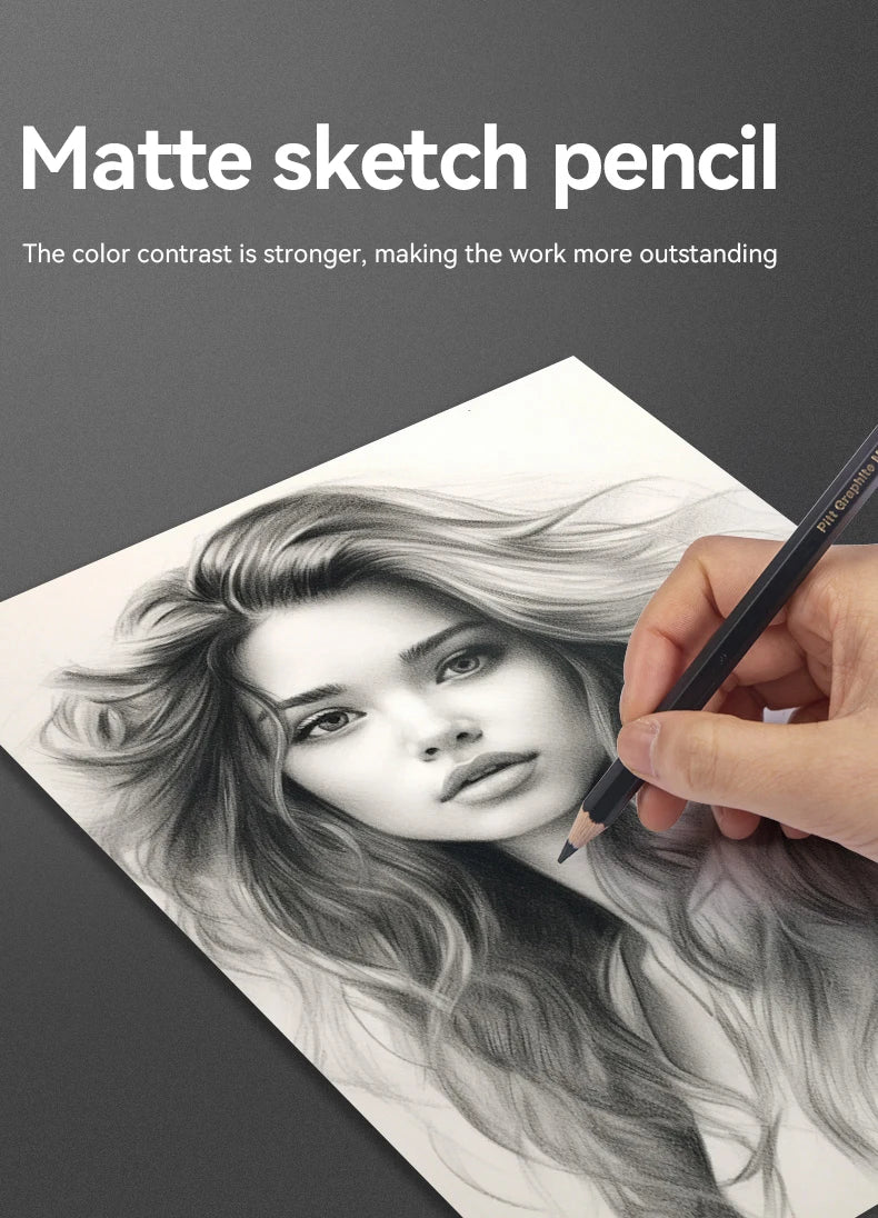 Faber-Castell 3/12Pcs Set Matte Sketch Pencil Painting Art Graphite Pencils Shading Writing Sketch Drawing Design Art Supplies