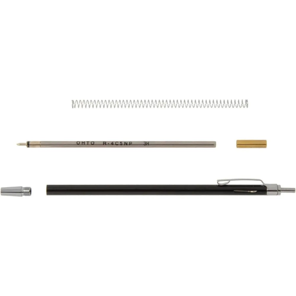 Japan OHTO Minimo NBP-505MN-BK Mini Metal Ballpoint Pen 0.7mm Auto Retractable Oil-based Black Pen Writing Office Travel Gift