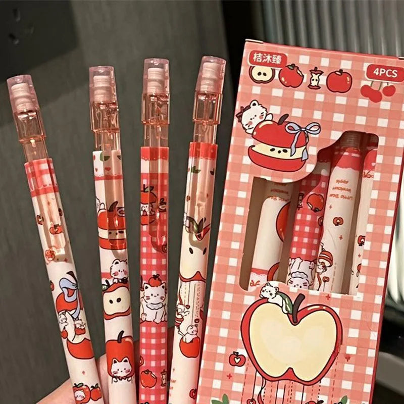 4pcs 0.5mm Mechanical Pencils with Eraser, Smooth Writing Erasable Automatic Pencils for School, Office, Back-to-School Gifts