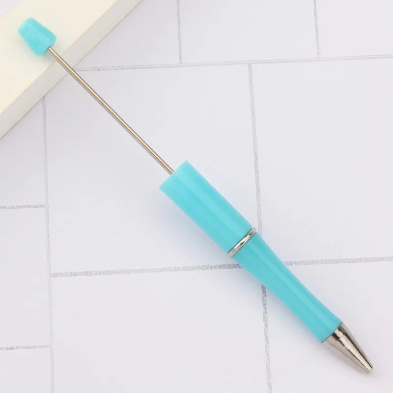 30Pcs DIY Beadable Ballpoint Ball Pens Gradient Gift Advertising Pens Korean Stationery Pen Making Supplies Gifts Office School