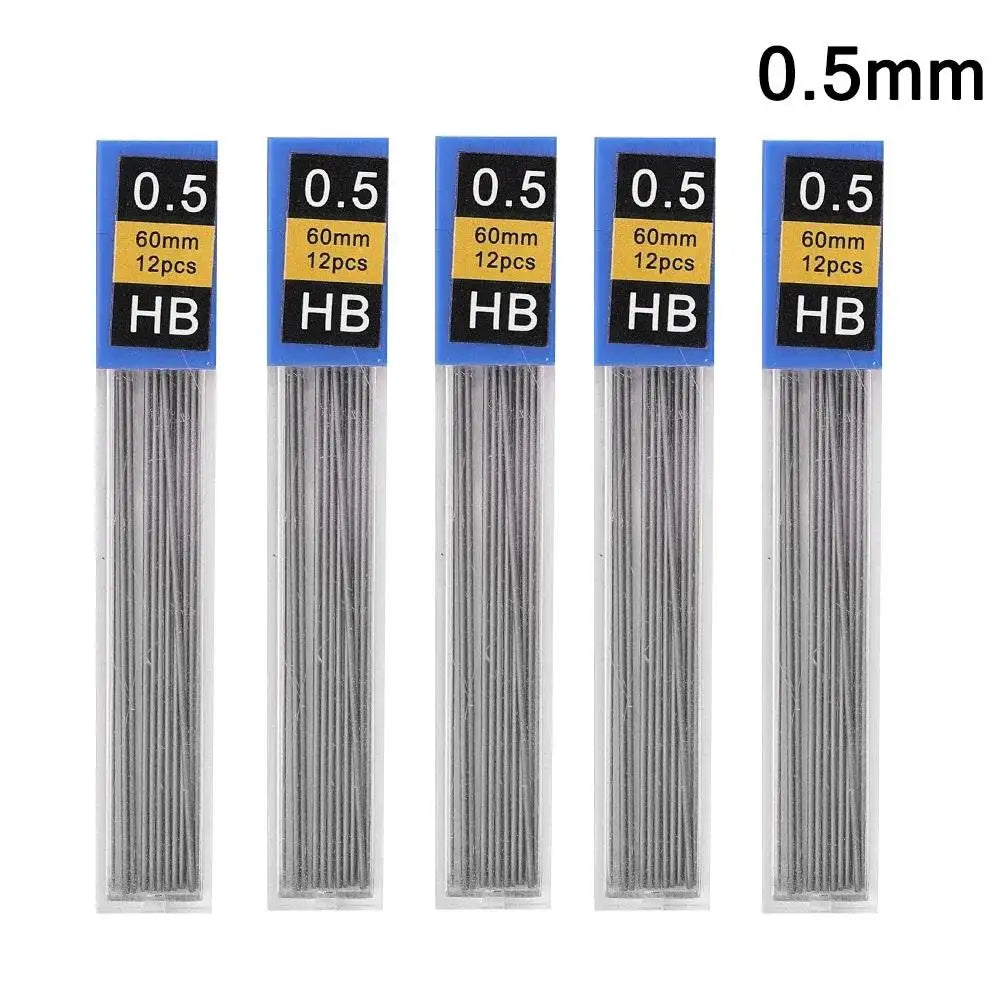 0.5/0.7/0.9/1.3/2.0mm Automatic Pencil Metal Mechanical Pencils Sets With Pencils Grip Leads Art Drawing Student Office Supplies