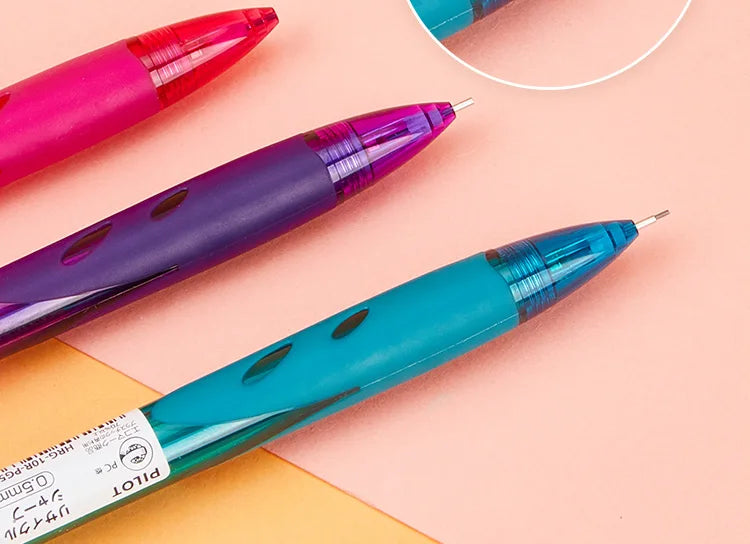 Japan PILOT HRG-10R Mechanical Pencil,Colored Rod Unbreakable,Non-Toxic,for Kids Beginner writing,drawing,Design School Supplies