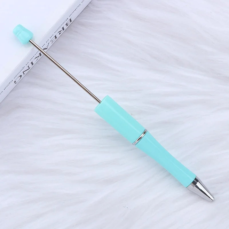 30Pcs DIY Beadable Ballpoint Ball Pens Gradient Gift Advertising Pens Korean Stationery Pen Making Supplies Gifts Office School
