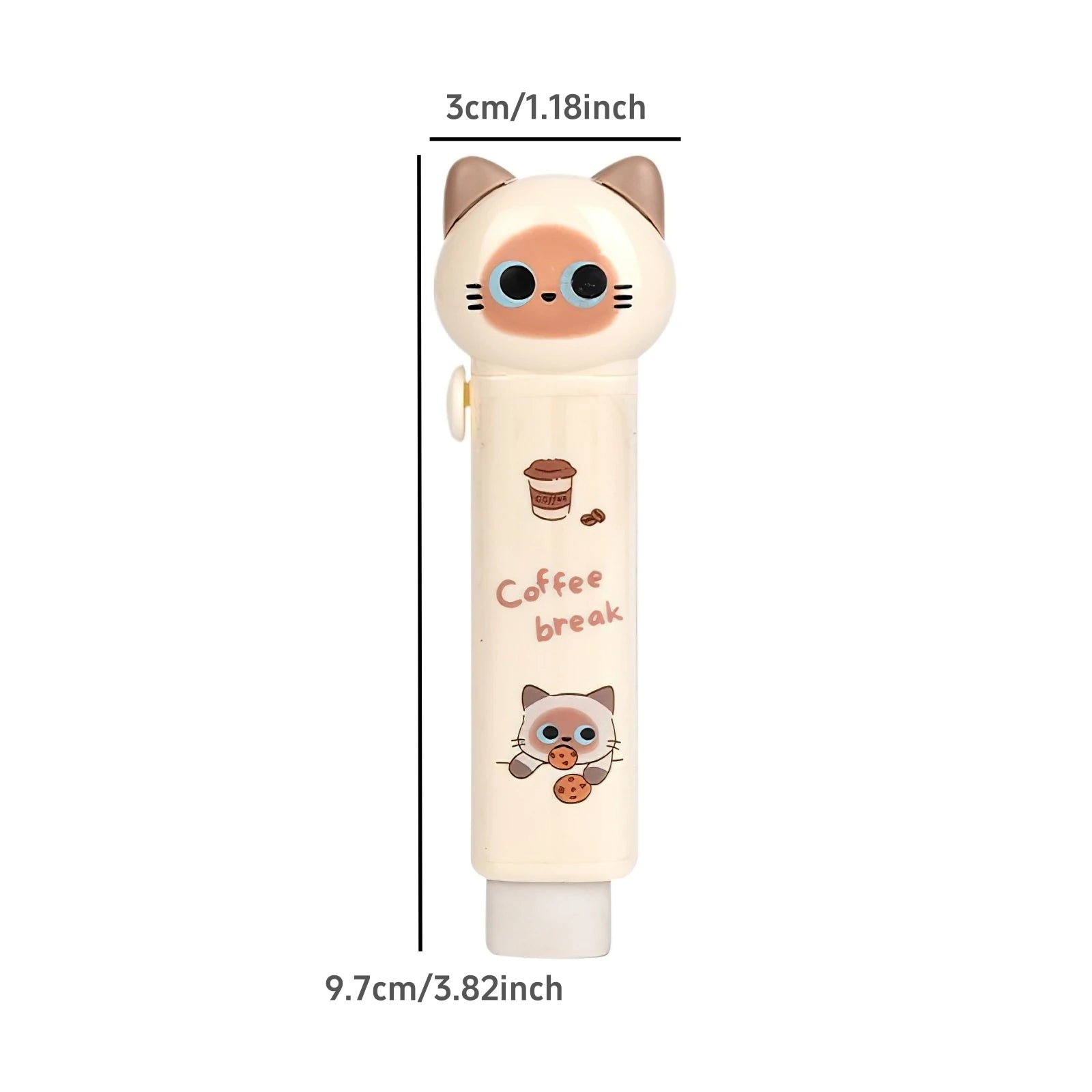 1/4pcs Cartoon Cat Town Eraser Mini Kitty Push Type Rubber Erasers for Pencil Cleaning Stationery School Student A3156
