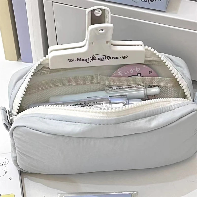 Pencil Case Large Capacity Pencil Pouch Portable 3 Layers Pen Bag Gift for Office School Back To School Stationery Storage Bags