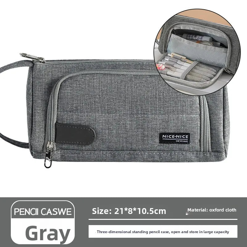 Open Window Pencil Bag Holder Case High Capacity Pen Pouch School Office Supplies Korea Stationery Gift Box Organizer Store