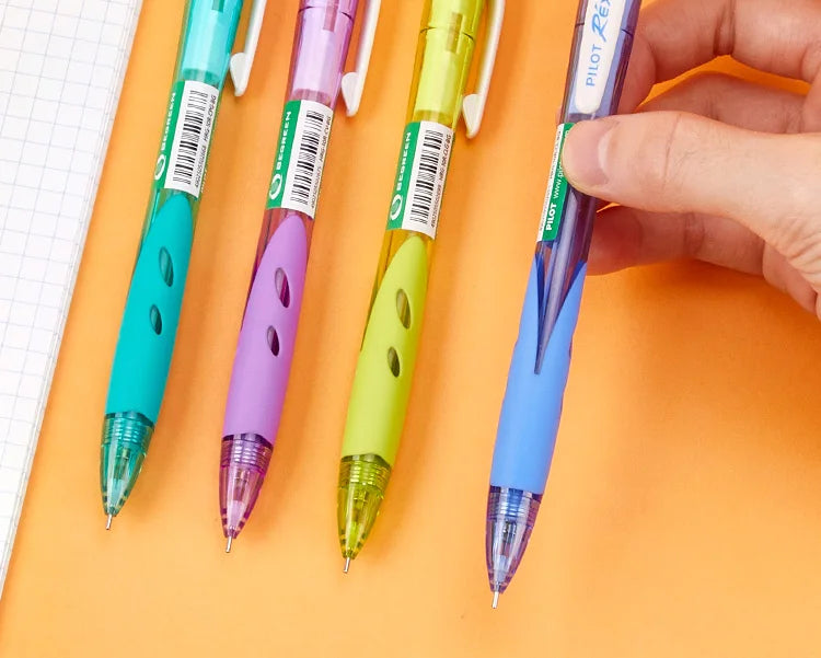 Japan PILOT HRG-10R Mechanical Pencil,Colored Rod Unbreakable,Non-Toxic,for Kids Beginner writing,drawing,Design School Supplies